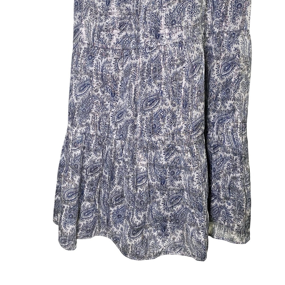 Kobi Halperin Adonia Metallic Print Silk-Blend Midi Dress - Picture 6 of 14